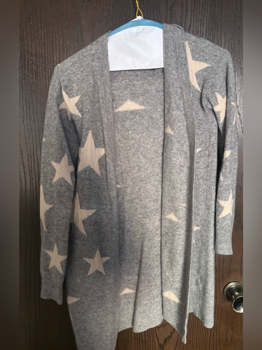 Philosophy Grey Cardigan with Cream Star Print